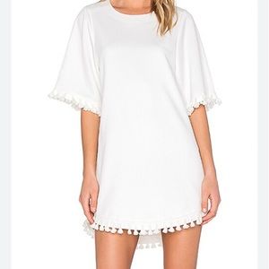 Blaque label dress xs white tassel dress